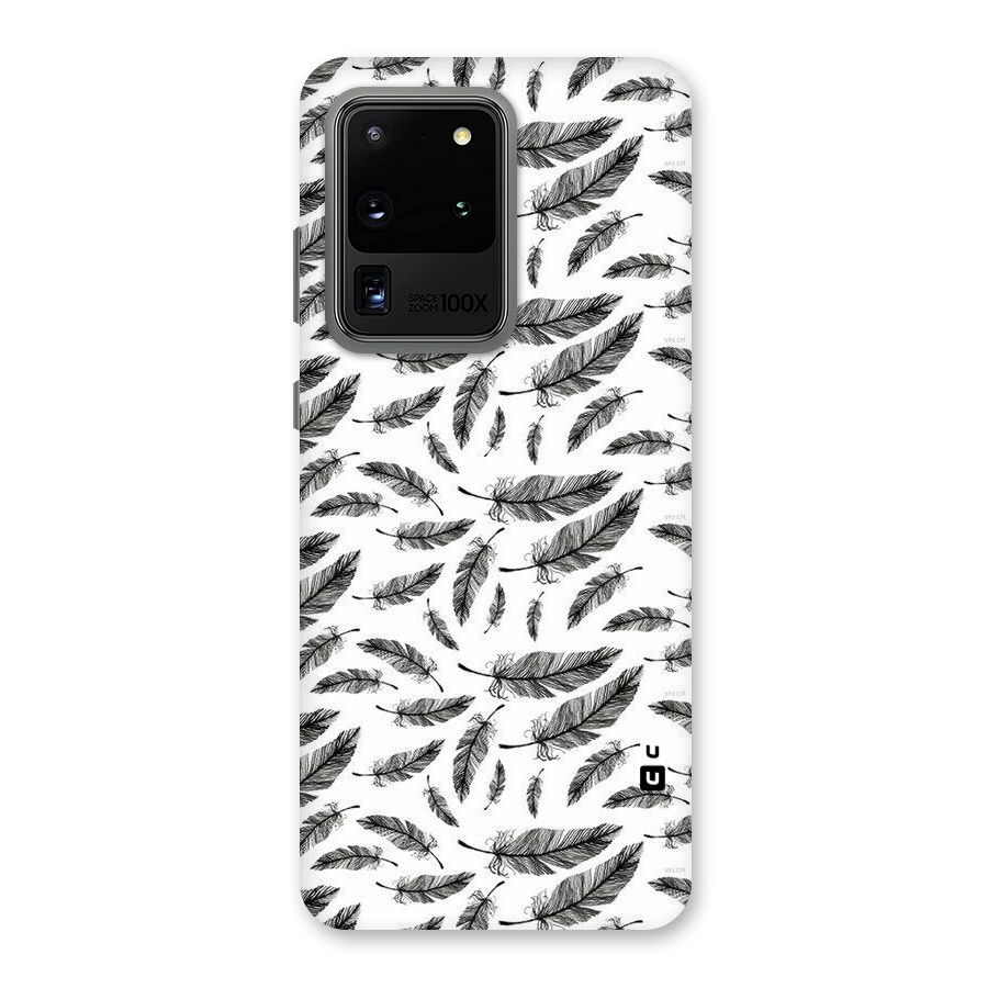 Black Feather Back Case for Galaxy S20 Ultra