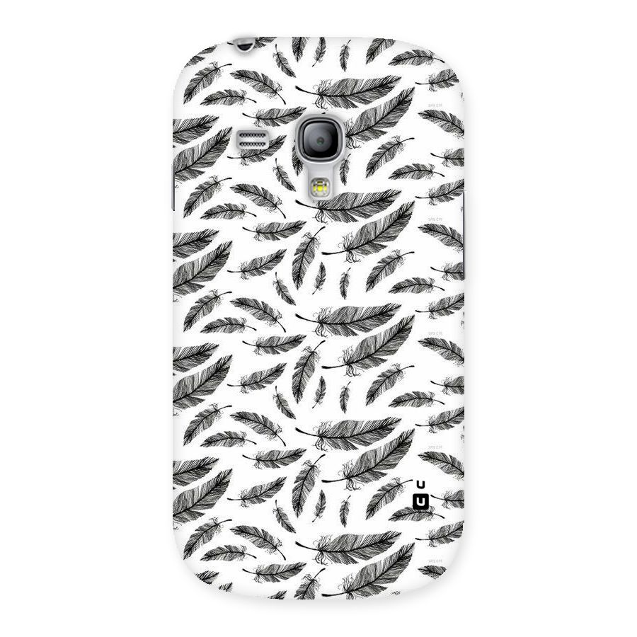Black Feather Back Case for Galaxy S3 Mini