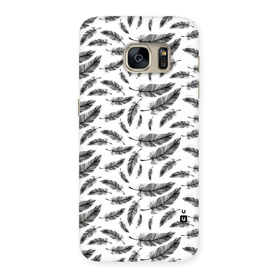 Black Feather Back Case for Galaxy S7