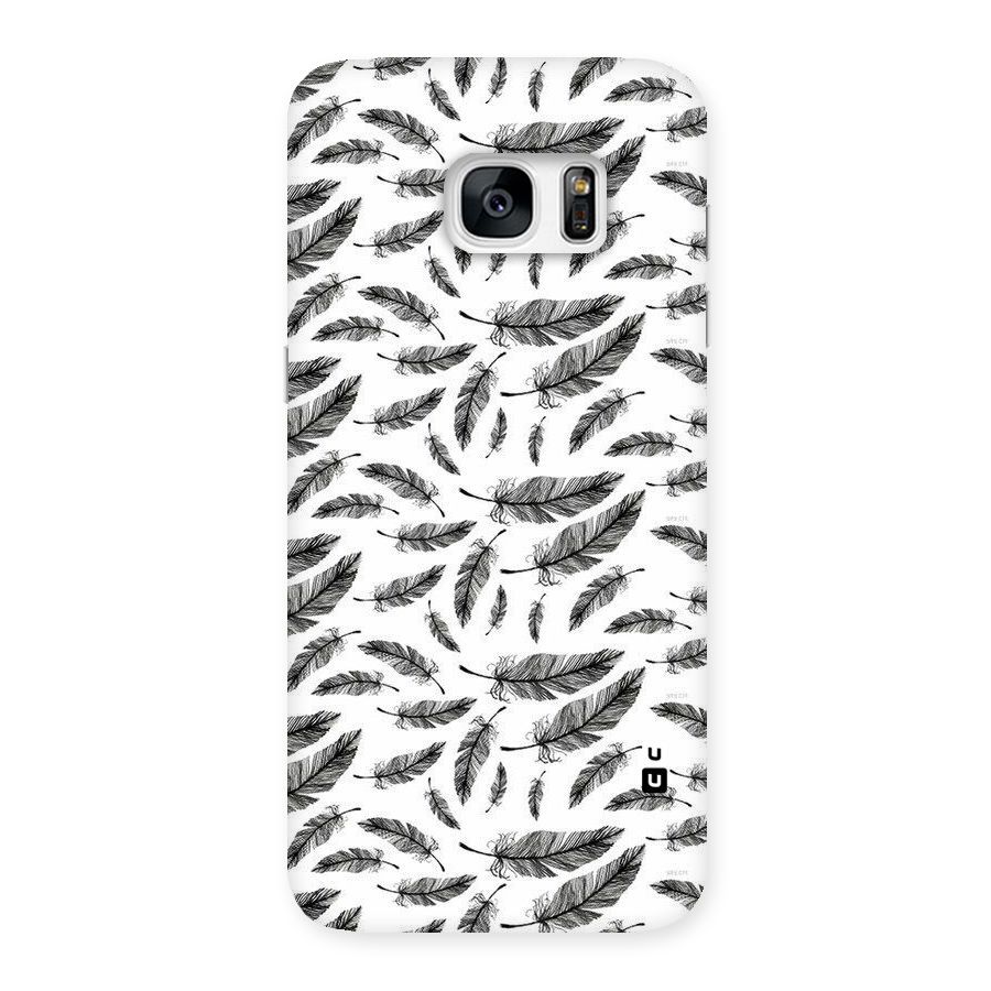 Black Feather Back Case for Galaxy S7 Edge