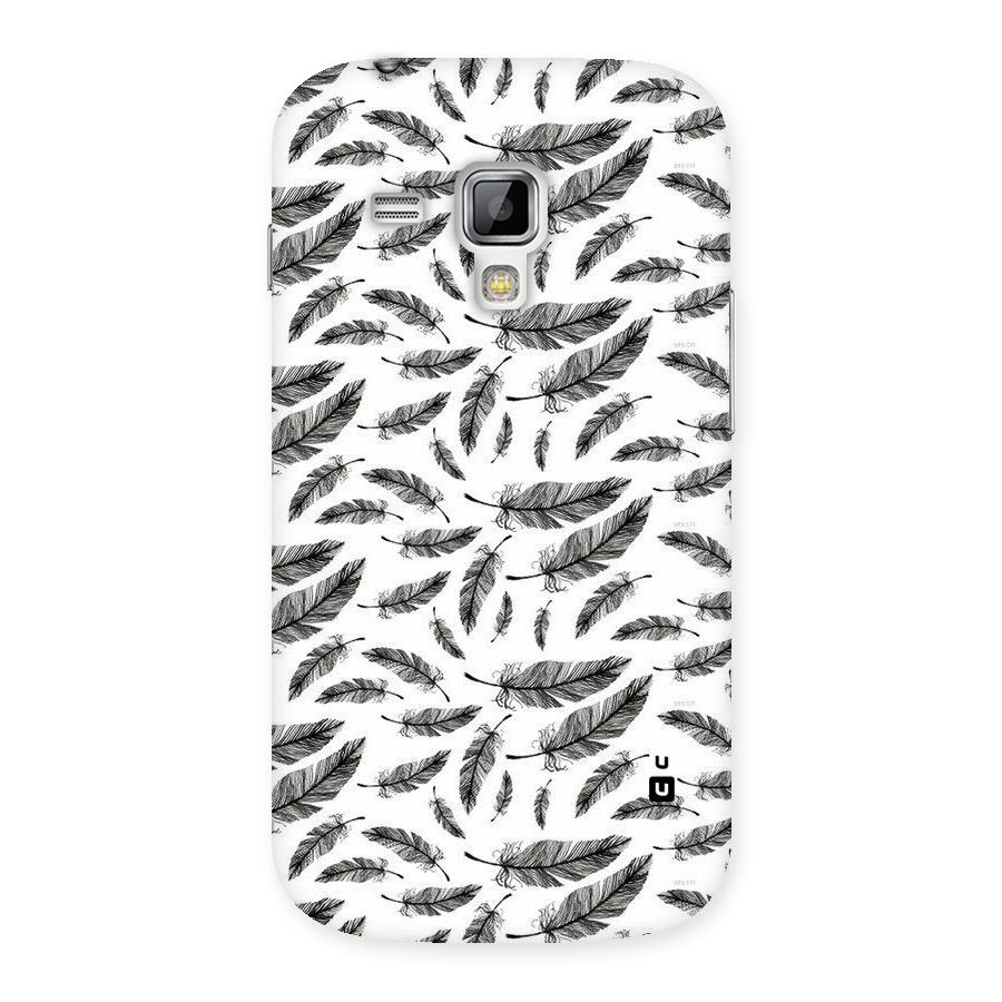 Black Feather Back Case for Galaxy S Duos