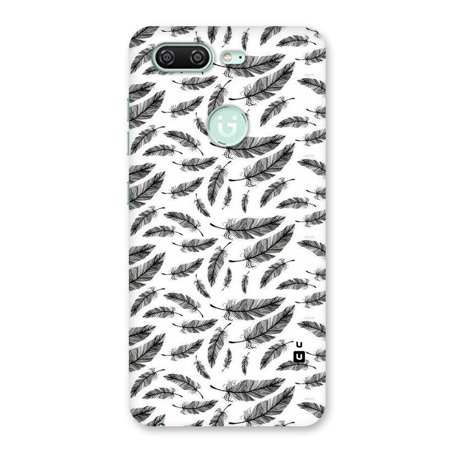 Black Feather Back Case for Gionee S10