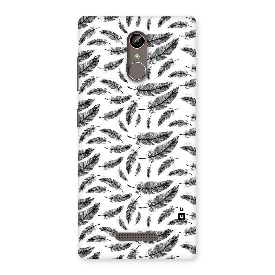 Black Feather Back Case for Gionee S6s