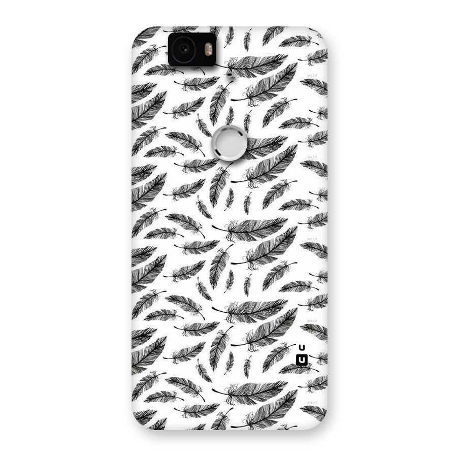 Black Feather Back Case for Google Nexus-6P