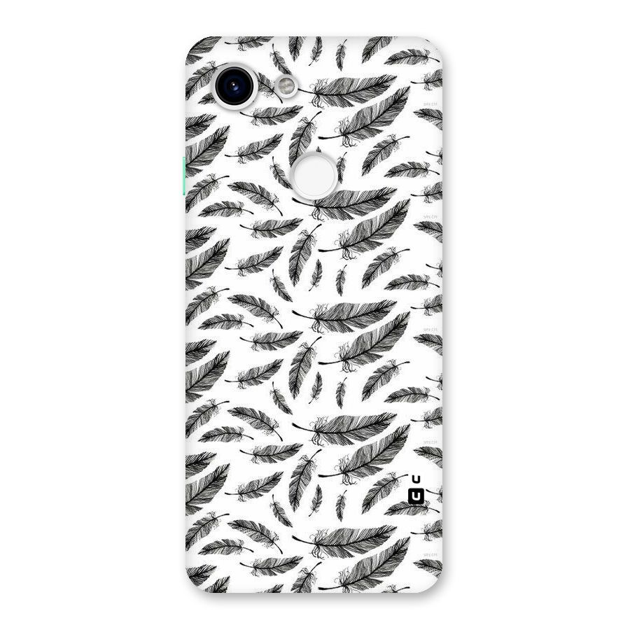 Black Feather Back Case for Google Pixel 3