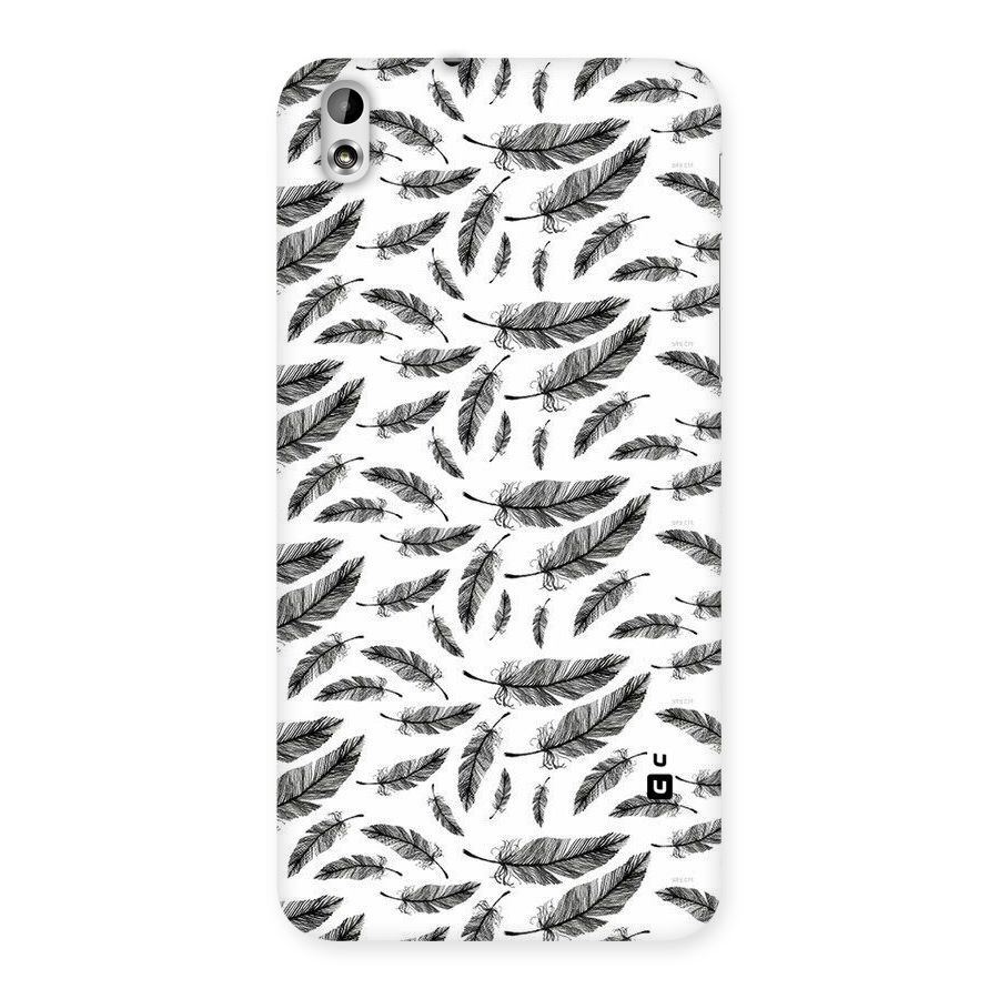 Black Feather Back Case for HTC Desire 816g