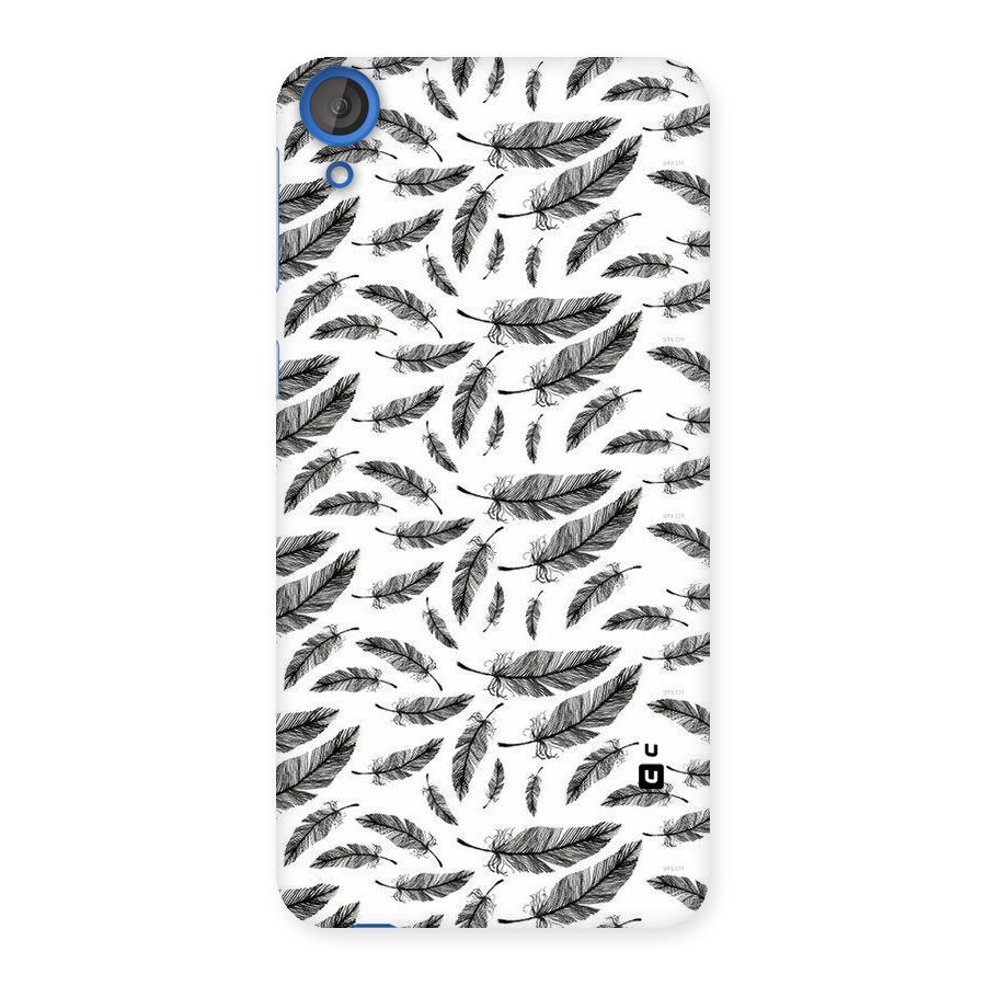 Black Feather Back Case for HTC Desire 820