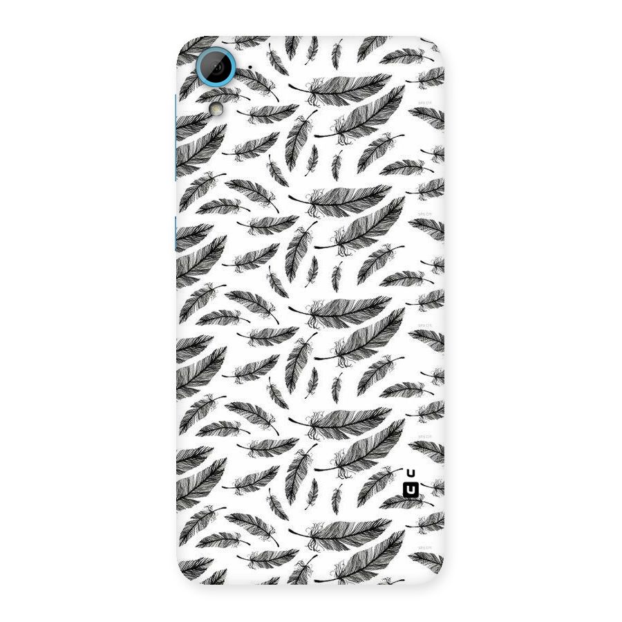 Black Feather Back Case for HTC Desire 826
