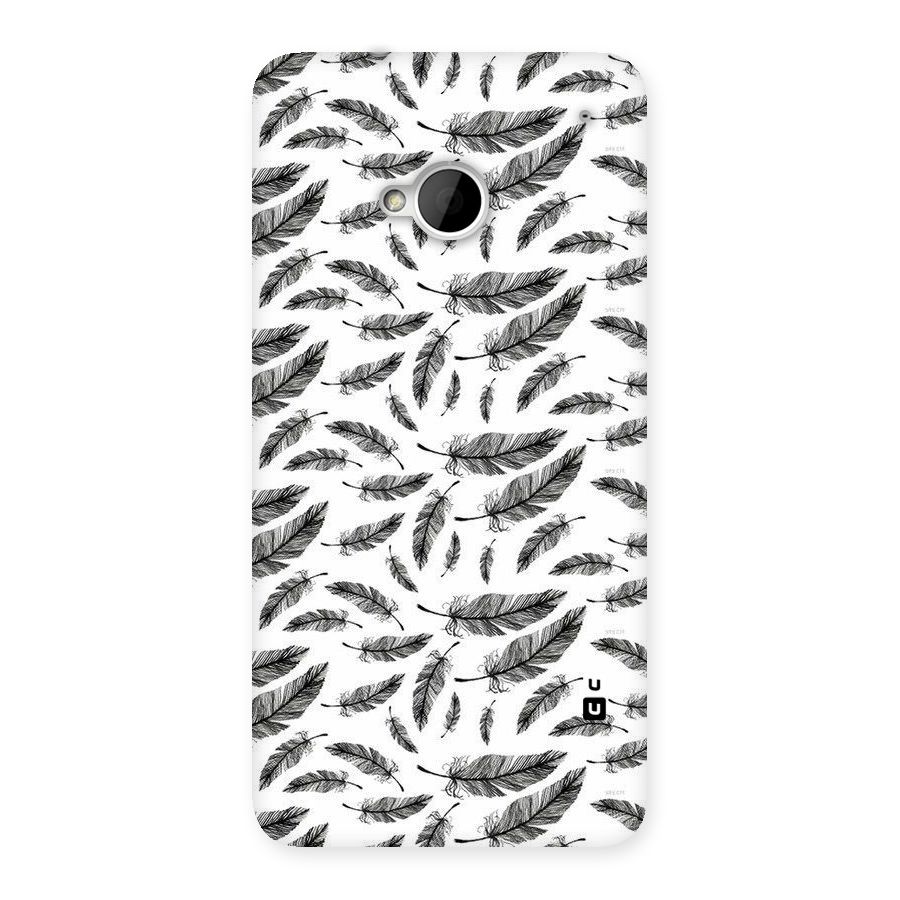 Black Feather Back Case for HTC One M7