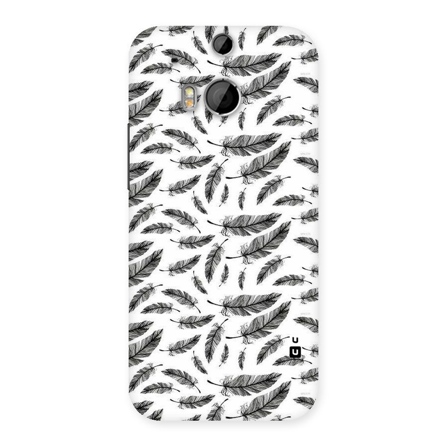 Black Feather Back Case for HTC One M8