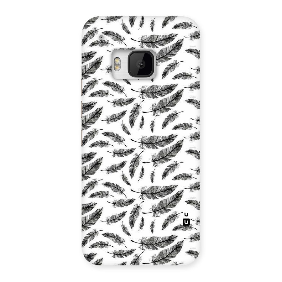 Black Feather Back Case for HTC One M9