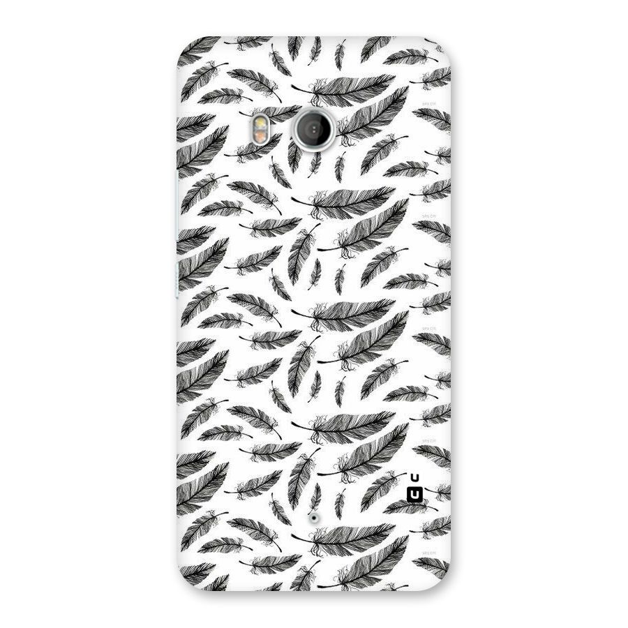 Black Feather Back Case for HTC U11