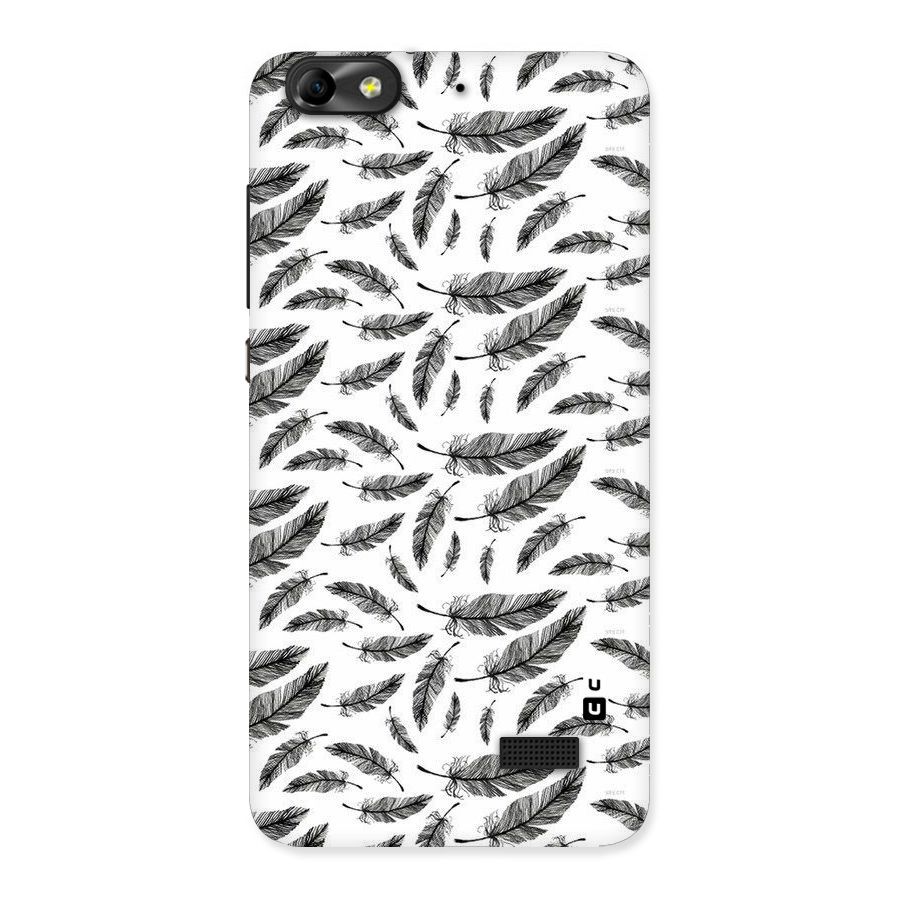 Black Feather Back Case for Honor 4C