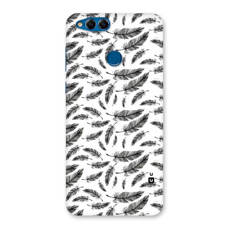 Black Feather Back Case for Honor 7X