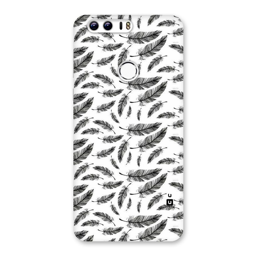 Black Feather Back Case for Honor 8