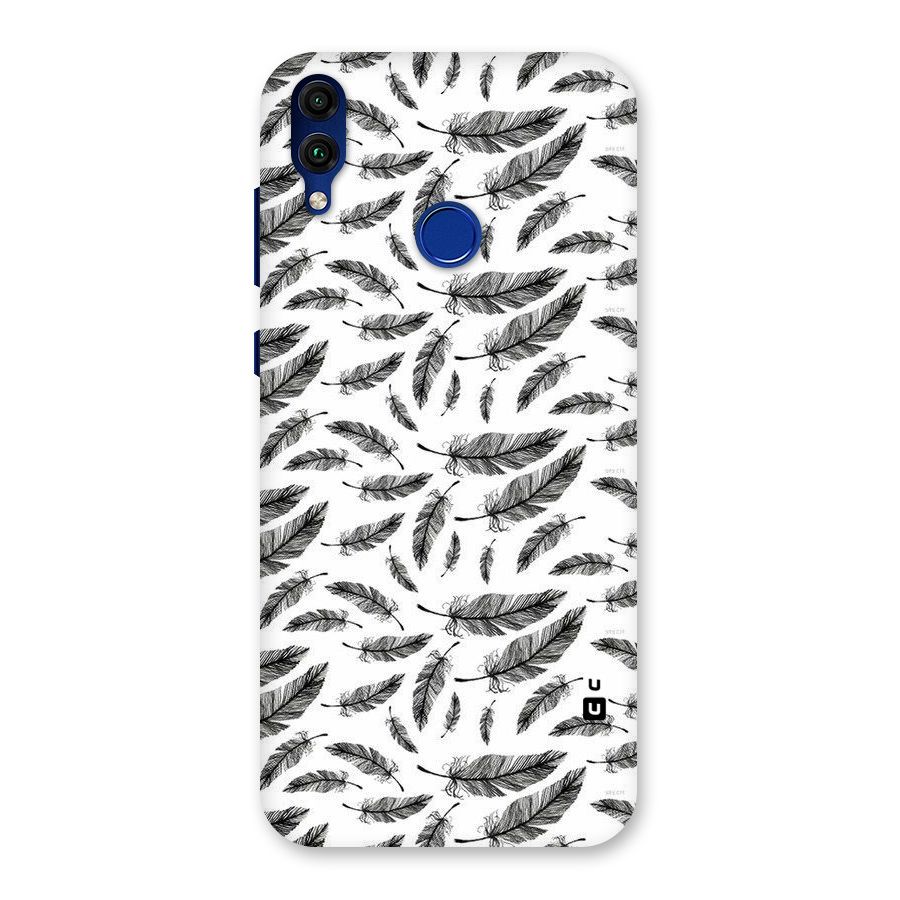 Black Feather Back Case for Honor 8C
