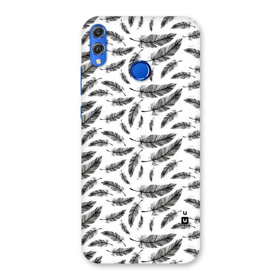 Black Feather Back Case for Honor 8X