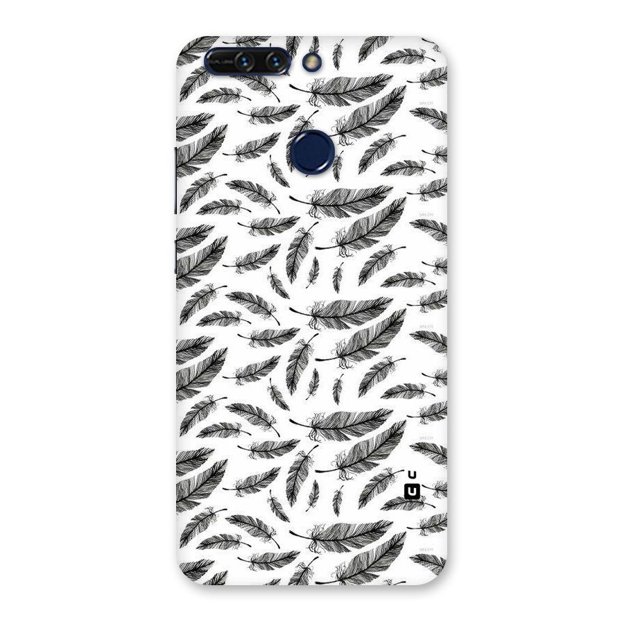 Black Feather Back Case for Honor 8 Pro