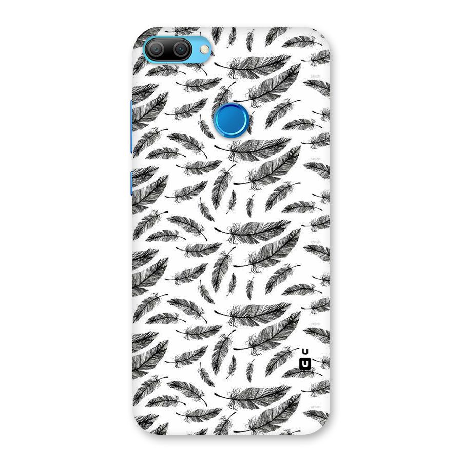 Black Feather Back Case for Honor 9N