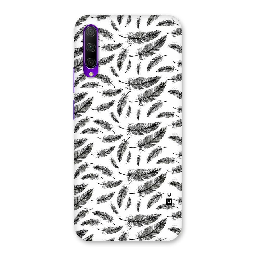 Black Feather Back Case for Honor 9X Pro