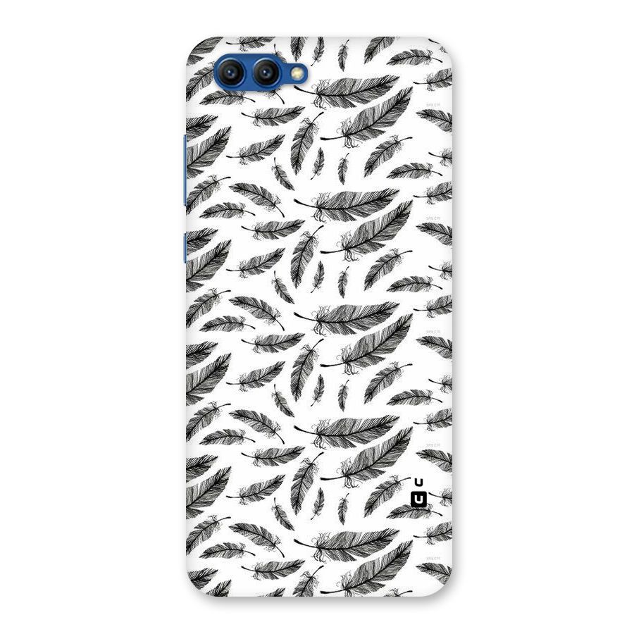 Black Feather Back Case for Honor View 10