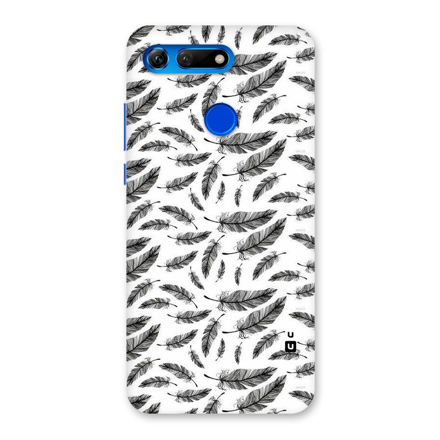 Black Feather Back Case for Honor View 20