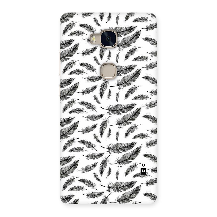 Black Feather Back Case for Huawei Honor 5X
