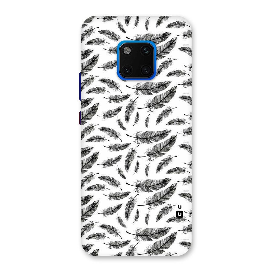 Black Feather Back Case for Huawei Mate 20 Pro