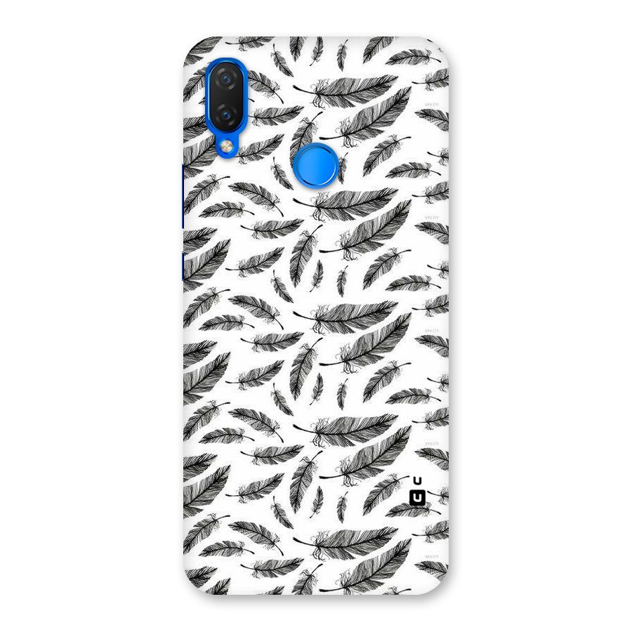 Black Feather Back Case for Huawei P Smart+