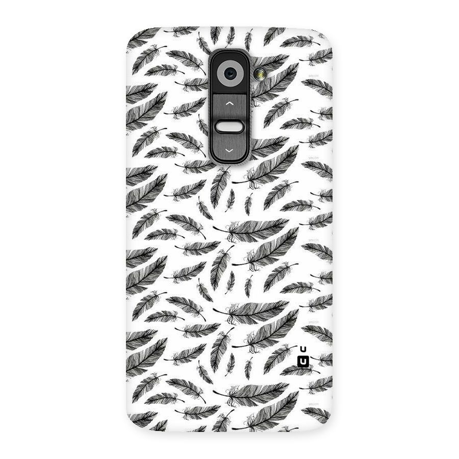 Black Feather Back Case for LG G2