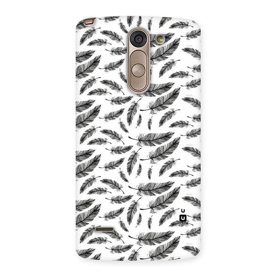 Black Feather Back Case for LG G3 Stylus