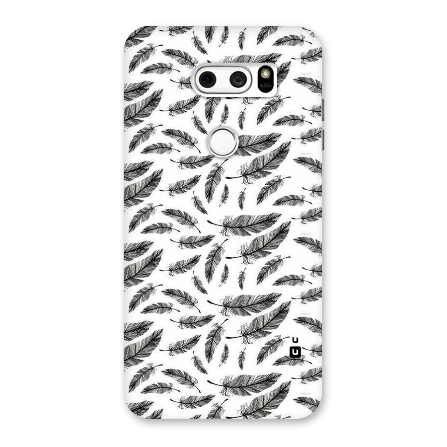 Black Feather Back Case for LG V30