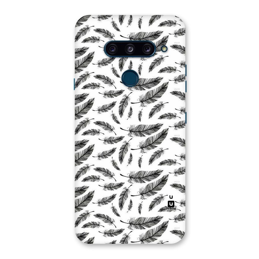 Black Feather Back Case for LG  V40 ThinQ