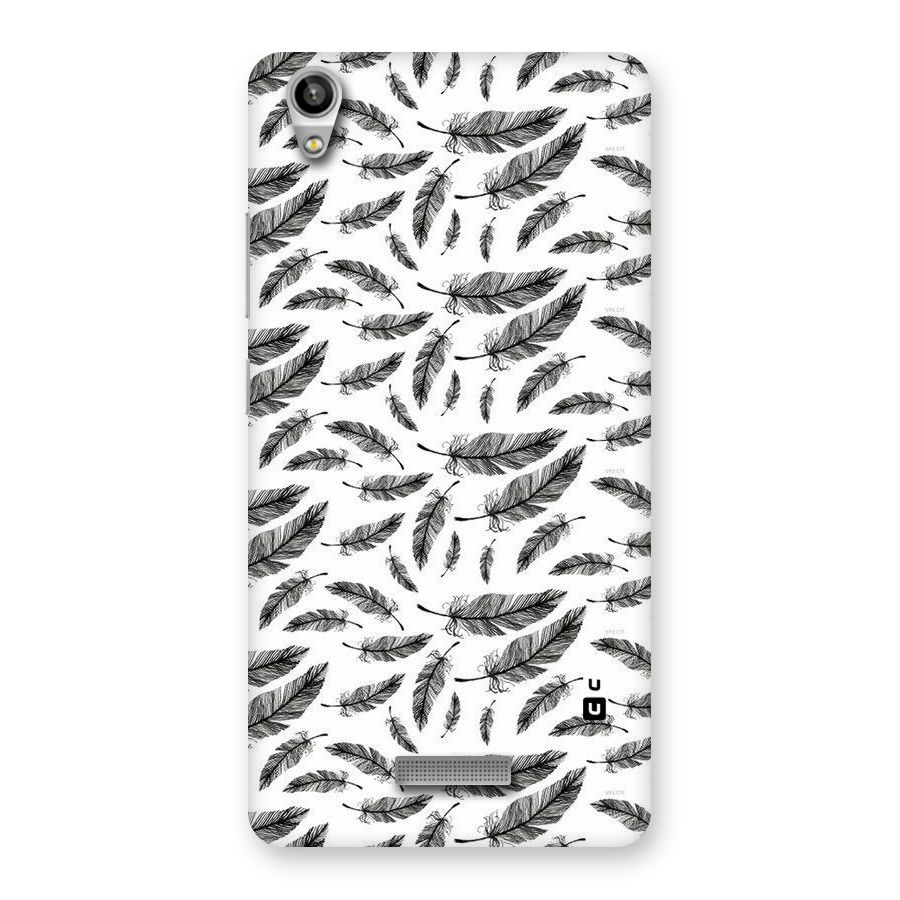 Black Feather Back Case for Lava-Pixel-V1