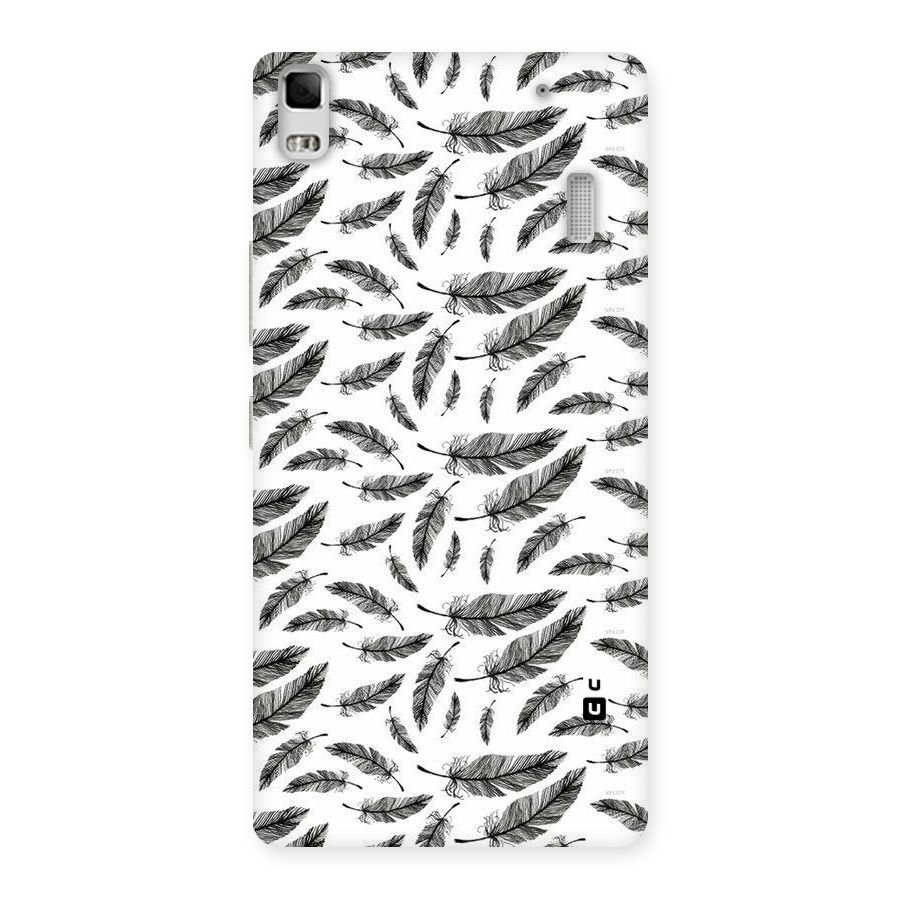 Black Feather Back Case for Lenovo K3 Note