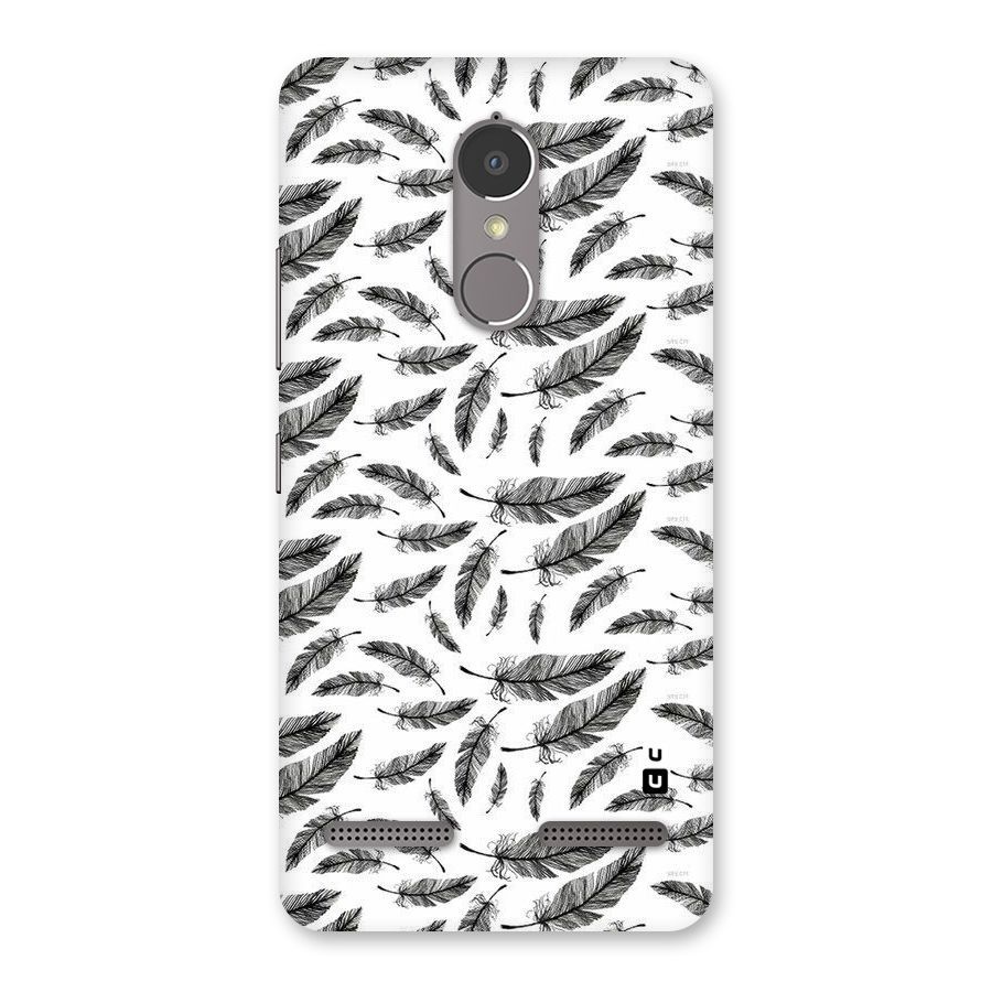 Black Feather Back Case for Lenovo K6