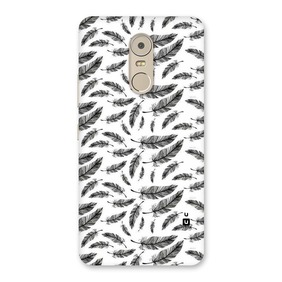 Black Feather Back Case for Lenovo K6 Note