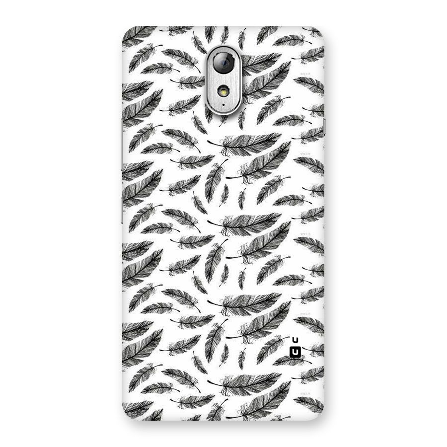 Black Feather Back Case for Lenovo Vibe P1M