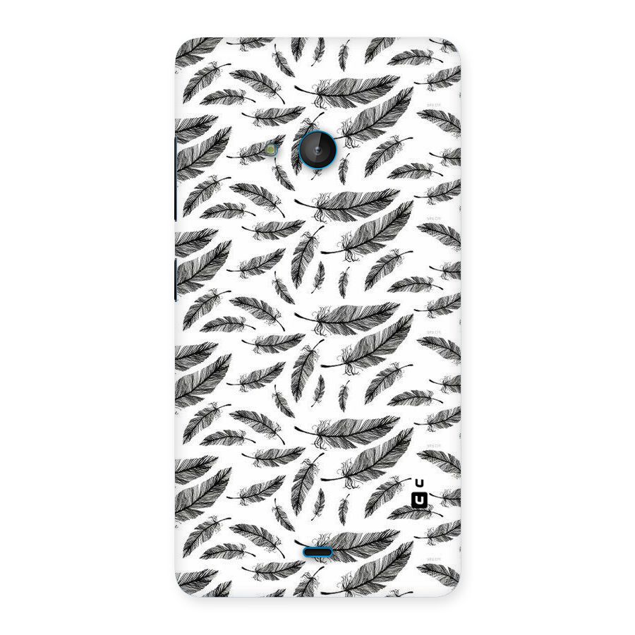 Black Feather Back Case for Lumia 540