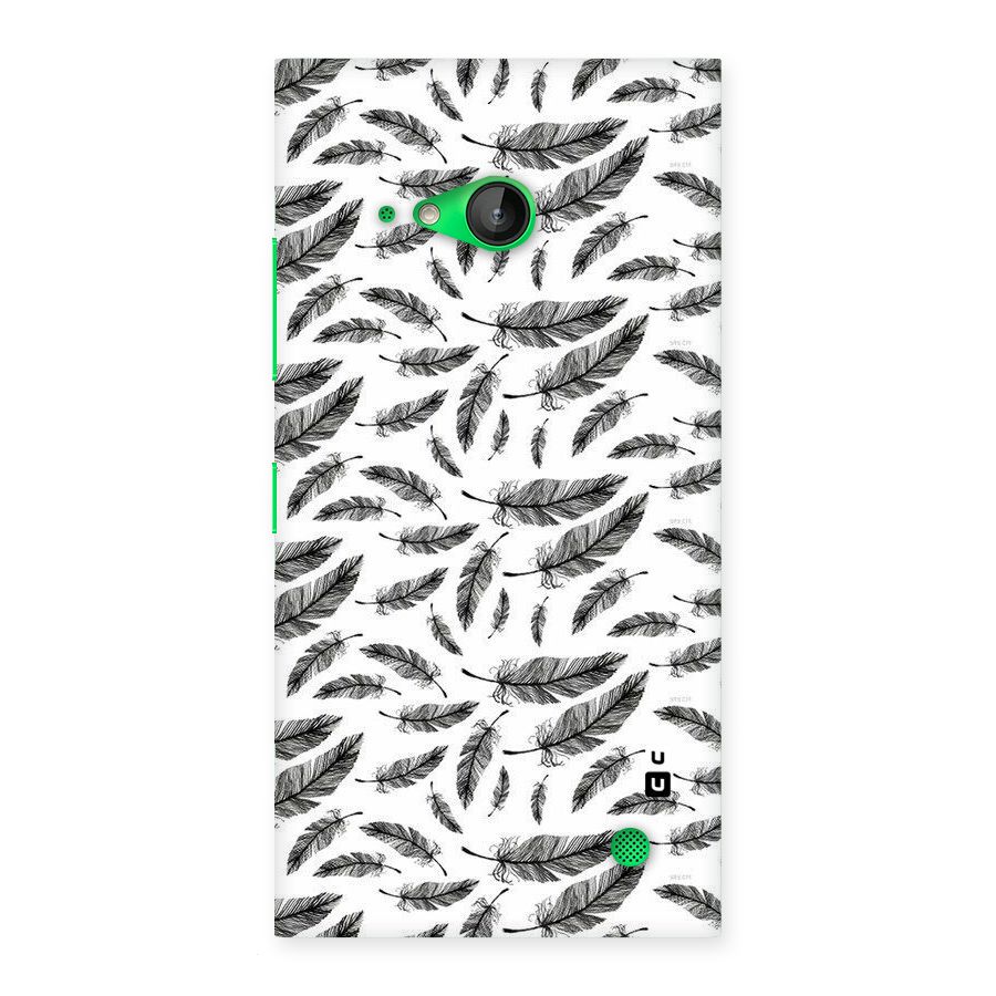 Black Feather Back Case for Lumia 730