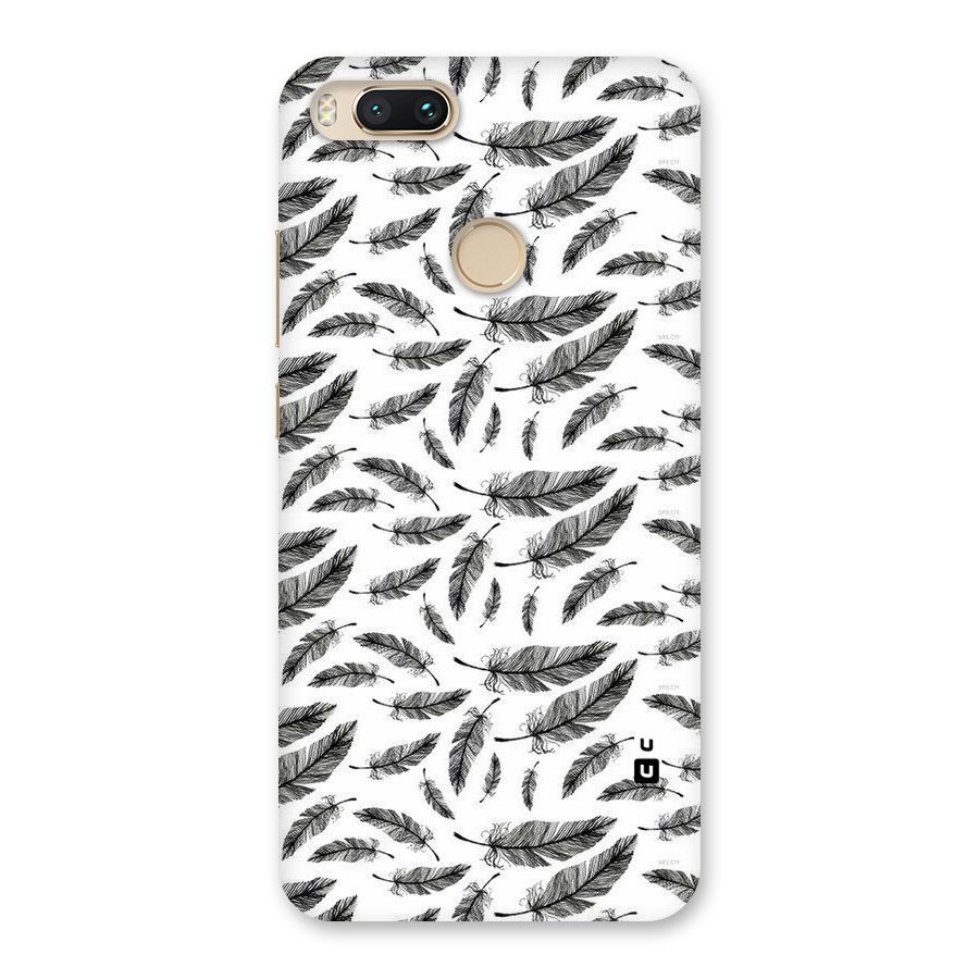 Black Feather Back Case for Mi A1