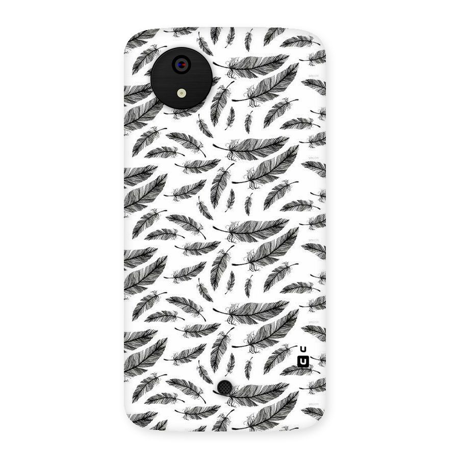 Black Feather Back Case for Micromax Canvas A1