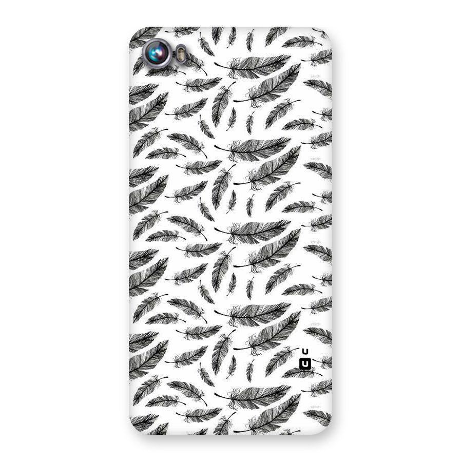 Black Feather Back Case for Micromax Canvas Fire 4 A107