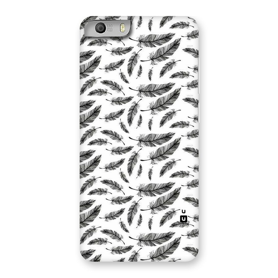 Black Feather Back Case for Micromax Canvas Knight 2