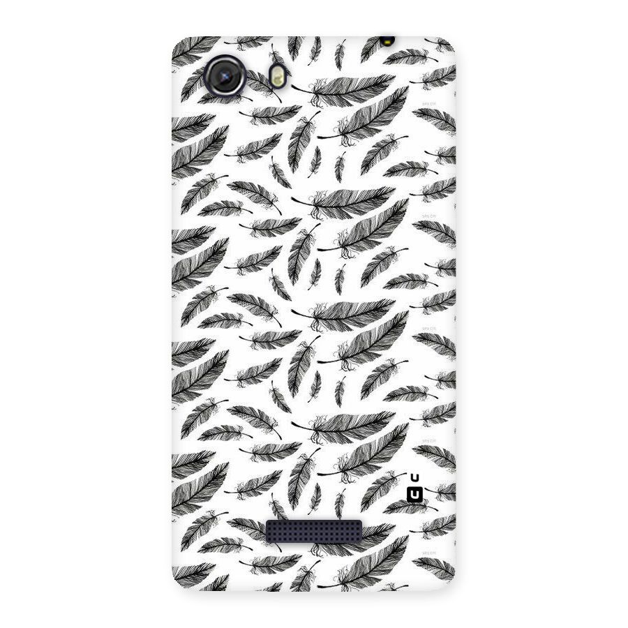 Black Feather Back Case for Micromax Unite 3