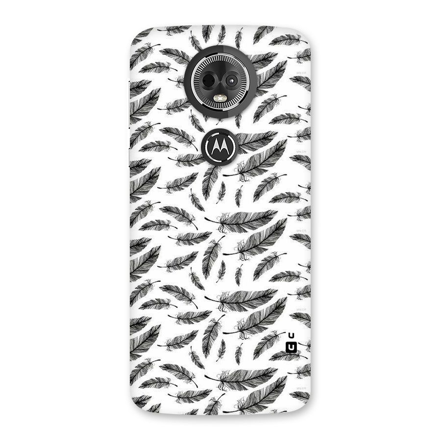 Black Feather Back Case for Moto E5 Plus