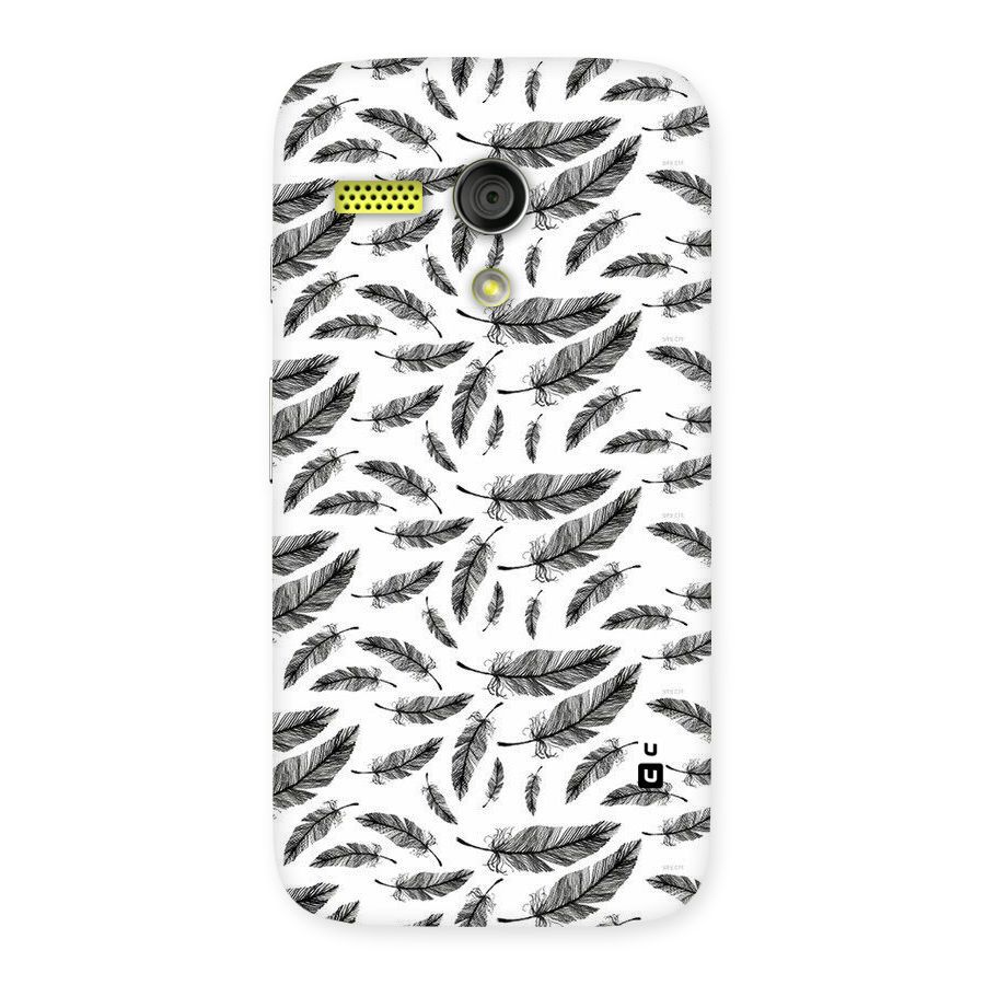 Black Feather Back Case for Moto G