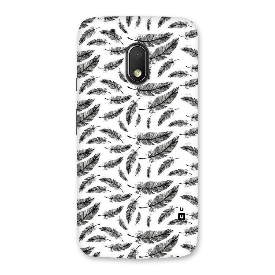 Black Feather Back Case for Moto G4 Play