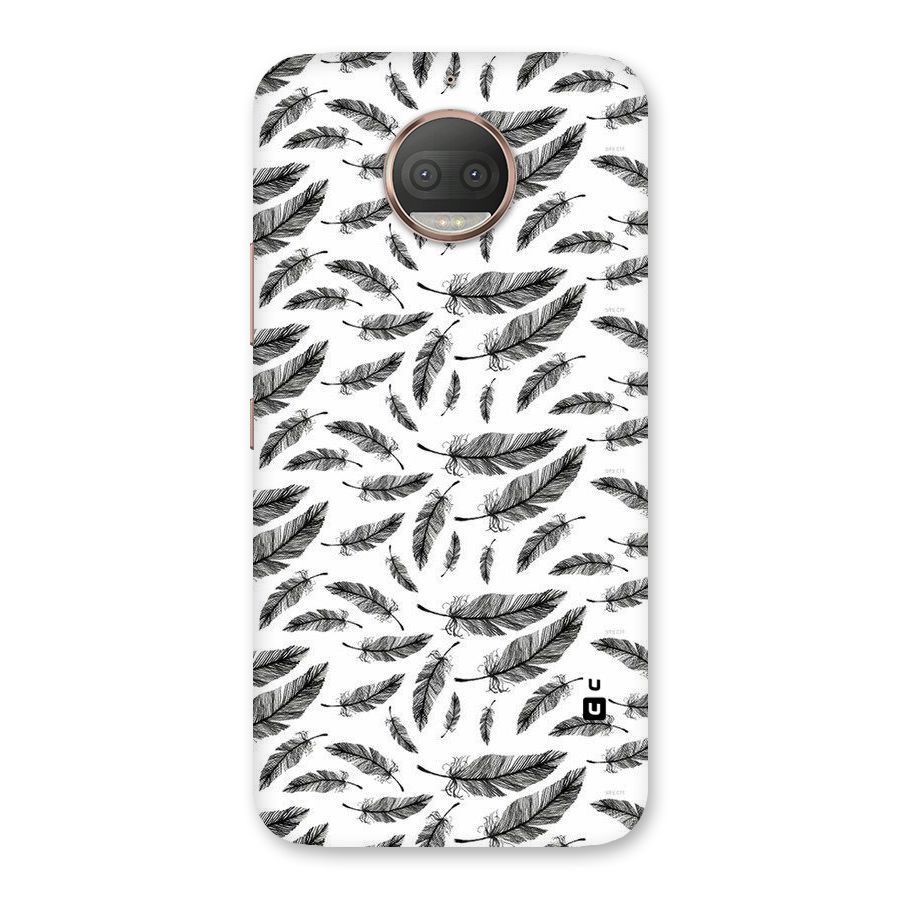 Black Feather Back Case for Moto G5s Plus