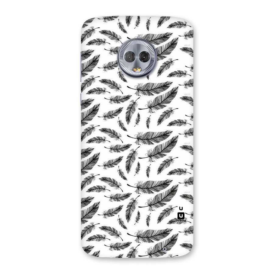 Black Feather Back Case for Moto G6 Plus